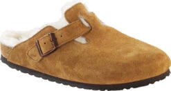 Birkenstock Boston Shearling Lined -Englins Fine Footwear birkenstock boston shearling lined mink natural suede 1001141 01023.1732657156