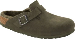 Birkenstock Boston Shearling Lined -Englins Fine Footwear birkenstock boston shearling thyme suede 1025667 04930.1732657156