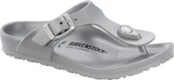 Birkenstock Children's Gizeh Essentials -Englins Fine Footwear birkenstock childrens gizeh metallic silver eva 1003497 30697.1585849502