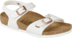 Birkenstock Children's Rio -Englins Fine Footwear birkenstock childrens rio white birko flor 1024374 30247.1686255741