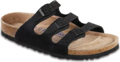 Birkenstock Women's Florida Soft Footbed 10 Birkenstock Women's Florida Soft Footbed -Englins Fine Footwear birkenstock florida soft footbed black nubuck 954511 61360.1585835172