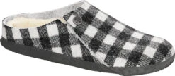 Birkenstock Zermatt Shearling -Englins Fine Footwear birkenstock unisex zermatt shearling white plaid wool felt 1017545 16815.1633980621