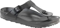 Birkenstock Women's Gizeh Essentials -Englins Fine Footwear birkenstock womens gizeh essentials metallic anthracite eva 1001505 14147.1551993691