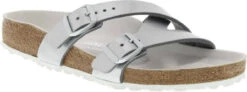 Birkenstock Women's Yao -Englins Fine Footwear birkenstock womens yao metallic silver birko flro 1014183 71577.1553730826