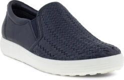 ECCO Women's Soft 7 Woven II Slip-On -Englins Fine Footwear ecco womens soft 7 woven 2 slip on sky night 47011350769 26298.1702004511