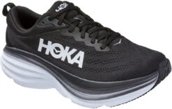 Hoka Men's Bondi 8 -Englins Fine Footwear hoka mens bondi 8 black white 1123202 bwht 52789.1745426713