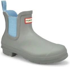 Hunter Women's Original Chelsea Boot 12 Hunter Women's Original Chelsea Boot -Englins Fine Footwear hunter womens original chelsea boot tundra grey blue frost wfs2078rma tbf 10631.1637277668