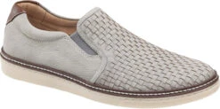 Johnston & Murphy McGuffey Woven Slip On 6 Johnston & Murphy McGuffey Woven Slip On -Englins Fine Footwear johnston murphy mcguffey woven slip on gray tumbled nubuck 25 2527 56419.1585196474
