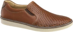 Johnston & Murphy McGuffey Woven Slip On 7 Johnston & Murphy McGuffey Woven Slip On -Englins Fine Footwear johnston murphy mcguffy woven slip on tan full grain 25 1382 74702.1585196474