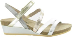 Naot Hero -Englins Fine Footwear naot womens hero soft silver pearl white soft rose gold radiant gold silver threads leather 5047 ntp 15397.1647363953
