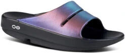 Oofos Women's OOahh Luxe Slide Sandal 6 Oofos Women's OOahh Luxe Slide Sandal -Englins Fine Footwear oofos womens ooahh luxe slide sandal midnight spectre 1101mdnhtspec 40871.1744393259