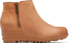 Englins Fine Footwear -Englins Fine Footwear sorel womens evie zip wedge bootie velvet tan sea salt 2038341242 78959.1661956661