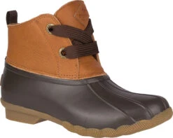 Sperry Women's Saltwater 2-Eye Leather -Englins Fine Footwear sperry womens saltwater 2 eye leather tan brown sts84823 77071.1565132266