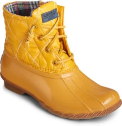 Sperry Women's Saltwater Quilted Nylon -Englins Fine Footwear sperry womens saltwater quilted nylon mastard sts85532 22340.1605548912