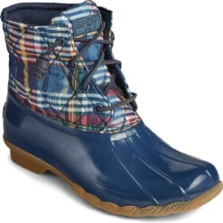 Sperry Women's Saltwater Quilted Nylon -Englins Fine Footwear sperry womens saltwater quilted nylon plaid multi sts85533 92870.1605548913