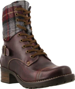 Taos Crave -Englins Fine Footwear taos womens crave bordeaux plaid crv 5514 bdxp 72272.1669057671