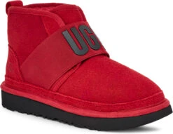 UGG Kids Neumel II Graphic -Englins Fine Footwear ugg childrens kids neumel 2 graphic samba red black 1110703k srbck 72110.1657880295