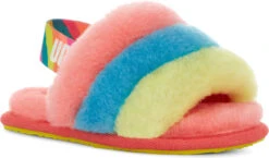 UGG Toddlers Fluff Yeah Slide 13 UGG Toddlers Fluff Yeah Slide -Englins Fine Footwear ugg childrens toddlers fluff yeah slide peach bliss multi 1124931t pbmt 34575.1651776272