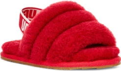 UGG Toddlers Fluff Yeah Slide 18 UGG Toddlers Fluff Yeah Slide -Englins Fine Footwear ugg toddlers fluff yeah slide ribbon red 1098579t rbrd 86525.1651776272