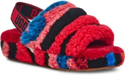 UGG Women's Fluff Yeah Slide Cali Collage 7 UGG Women's Fluff Yeah Slide Cali Collage -Englins Fine Footwear ugg womens fluff yeah slide cali collage red 1118164 red 40400.1620432827